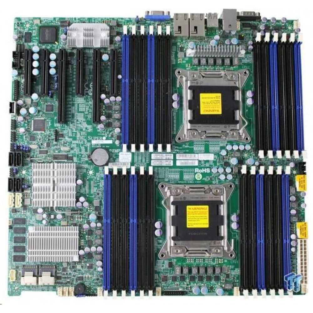 SuperMicro X9DR7-TF+ Intel C602J Chipset Dual Socket LGA2011 Motherboard Bulk ATX MBD-X9DR7-TF+-B