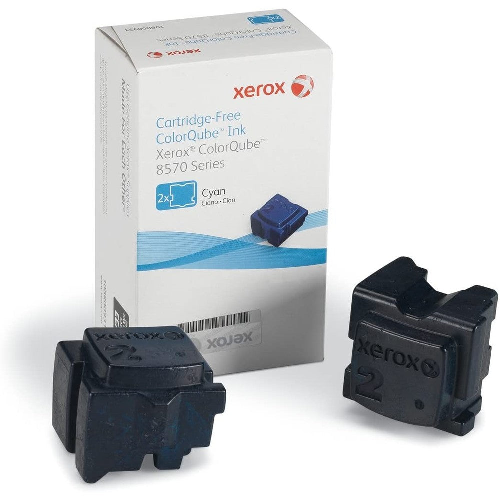 Xerox 108R00926 Cyan Ink Cartridge For Colorqube 8570 8580-Pack of 2