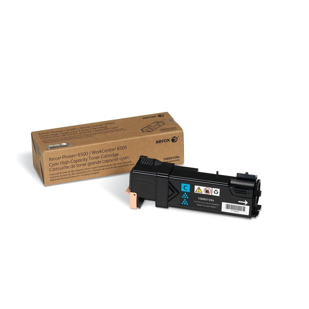 Genuine Xerox Cyan Toner Cartridge For Phaser 6500 106R01591