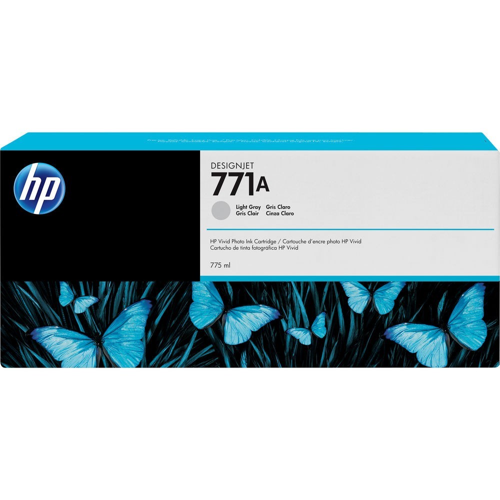 HP Genuine B6Y22A 771A 775-ml Light Gray DesignJet Ink Cartridge