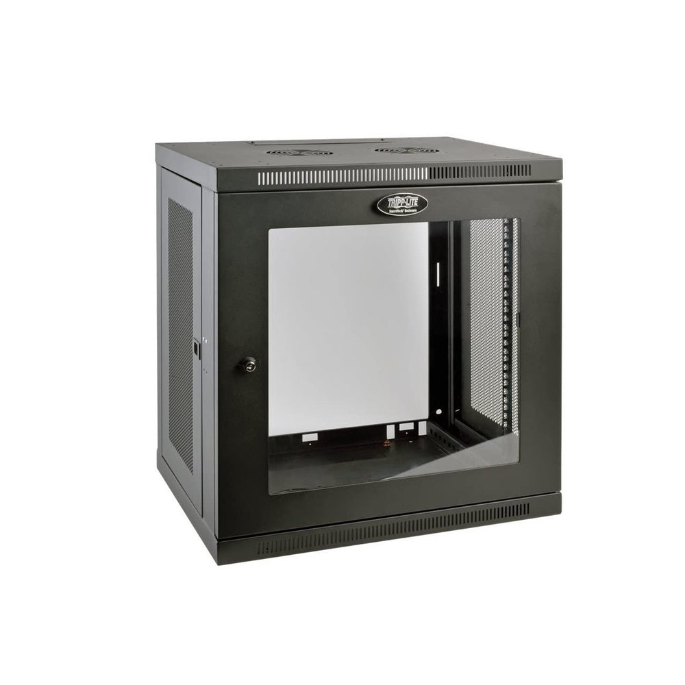 Tripp Lite SmartRack 12U Low-Profile Switch-Depth Wall-Mount Enclosure Cabinet SRW12UG