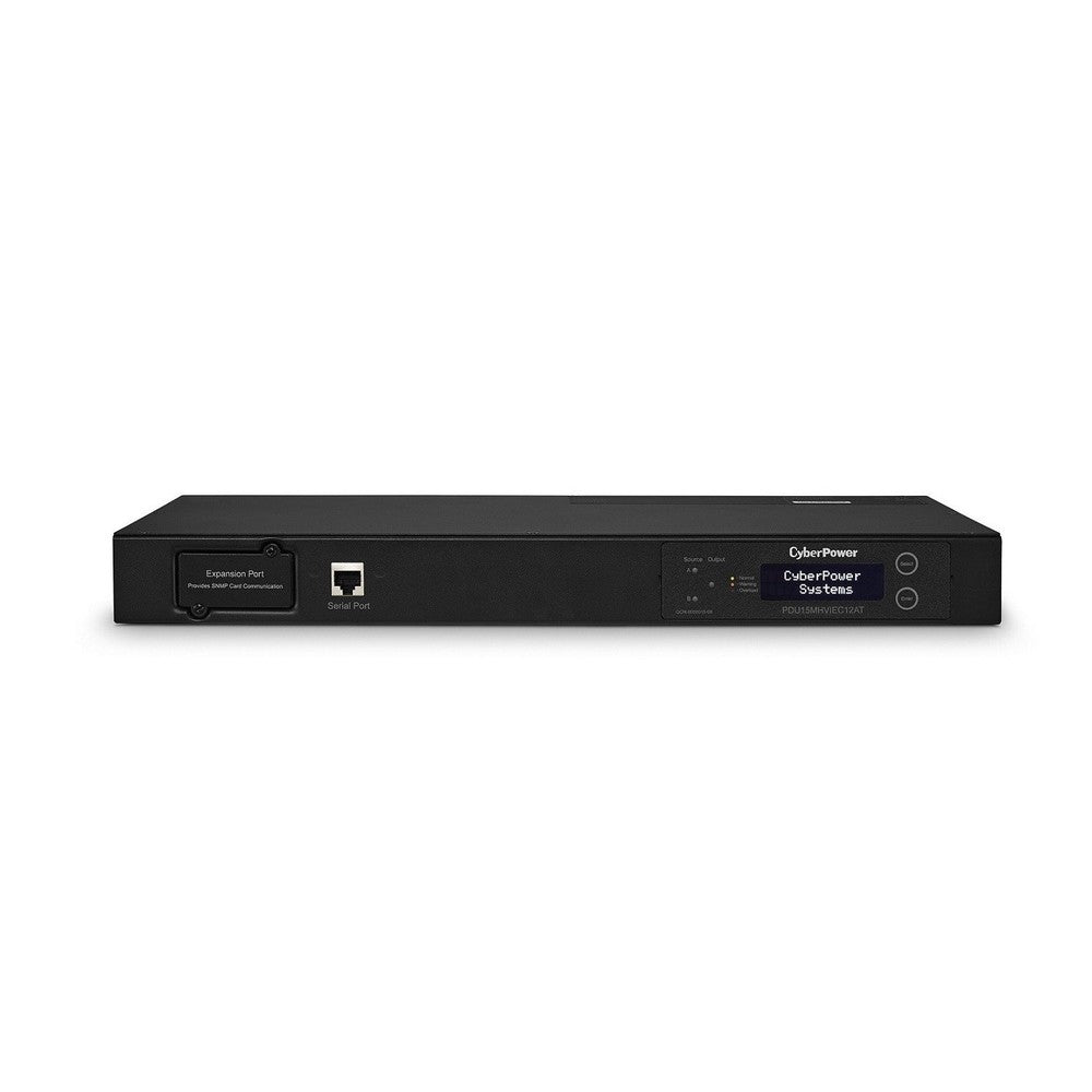 Cyberpower PDU15MHVIEC12AT Single Phase 200 240V 12x IEC-320 C13 15A 1U RackMount PDU