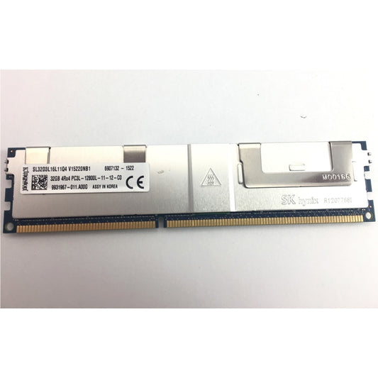 32GB Kingston DDR3-1600 4Rx4 PC3L-12800L ECC Registered Memory SL32D3L16L11Q4