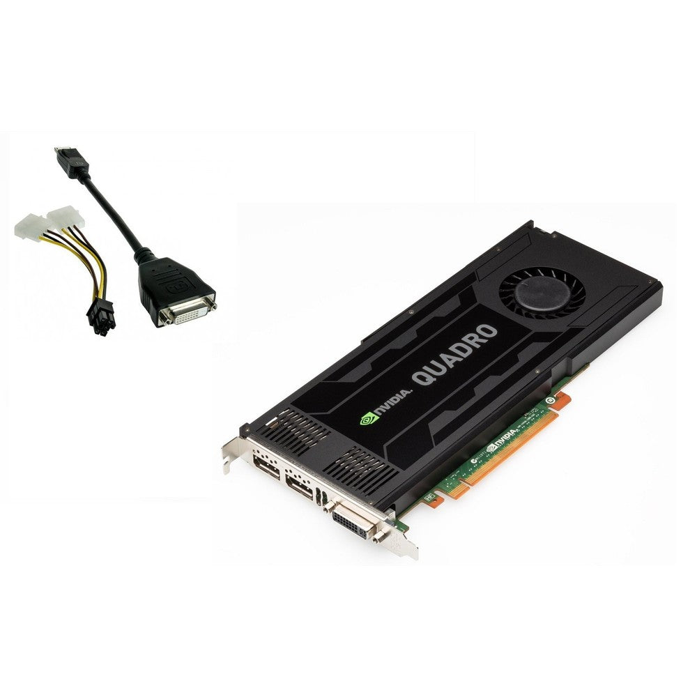 3GB nVIDIA Quadro K4000 DVI-I 2x Display Ports GDDR5 PCI Express 2.0 x16 OEM Graphic Card