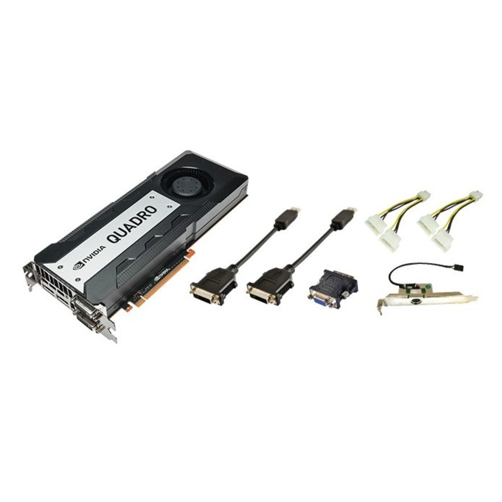 12GB nVIDIA Quadro K6000 GDDR5 PCI-Expres x16 Dual DP Dual DVI Graphics Card 699-52081-0500-200