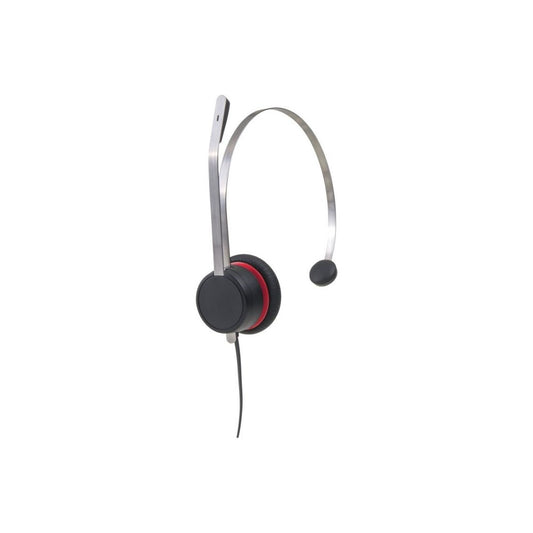 Avaya L139 QD Monaural Leather Headset Brushed Aluminum 700514053