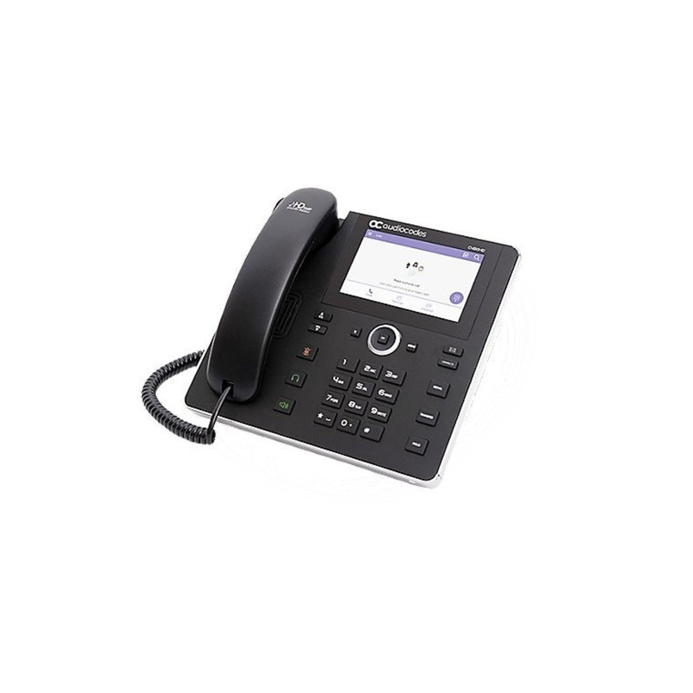 Audiocodes C450HD 5 PoE Wi-Fi IP Phone TEAMS-C450HDPS-BW