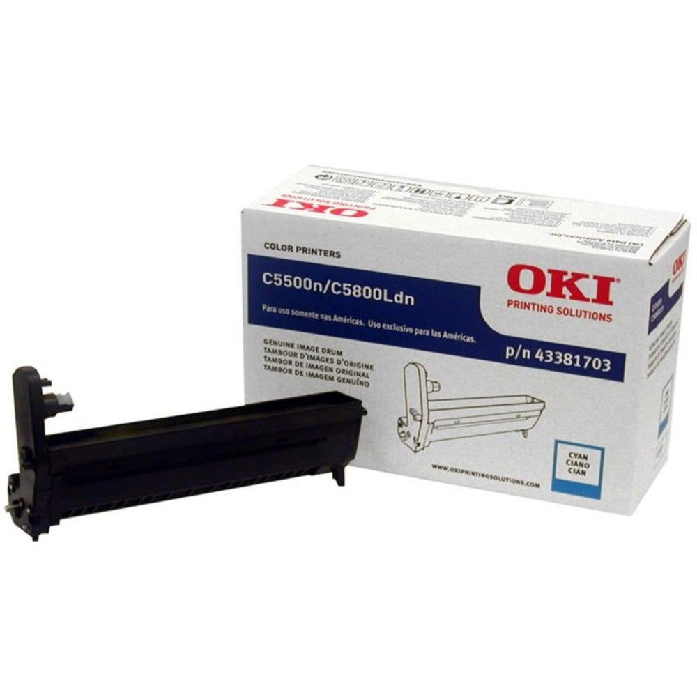 Okidata 43381703 Cyan Image Drum For C5500 C5650 C5800