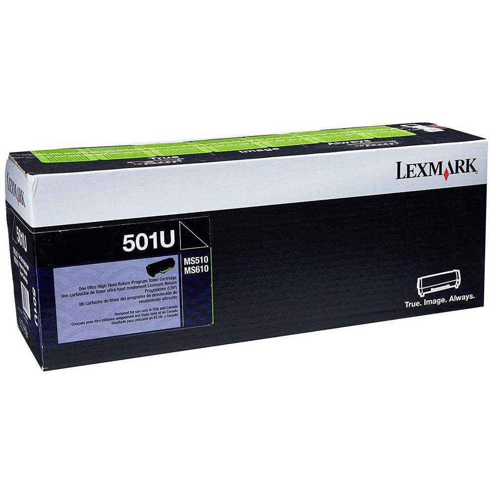 Lexmark Genuine 501U Black Toner Cartridge For MS510 MS610 50F1U00