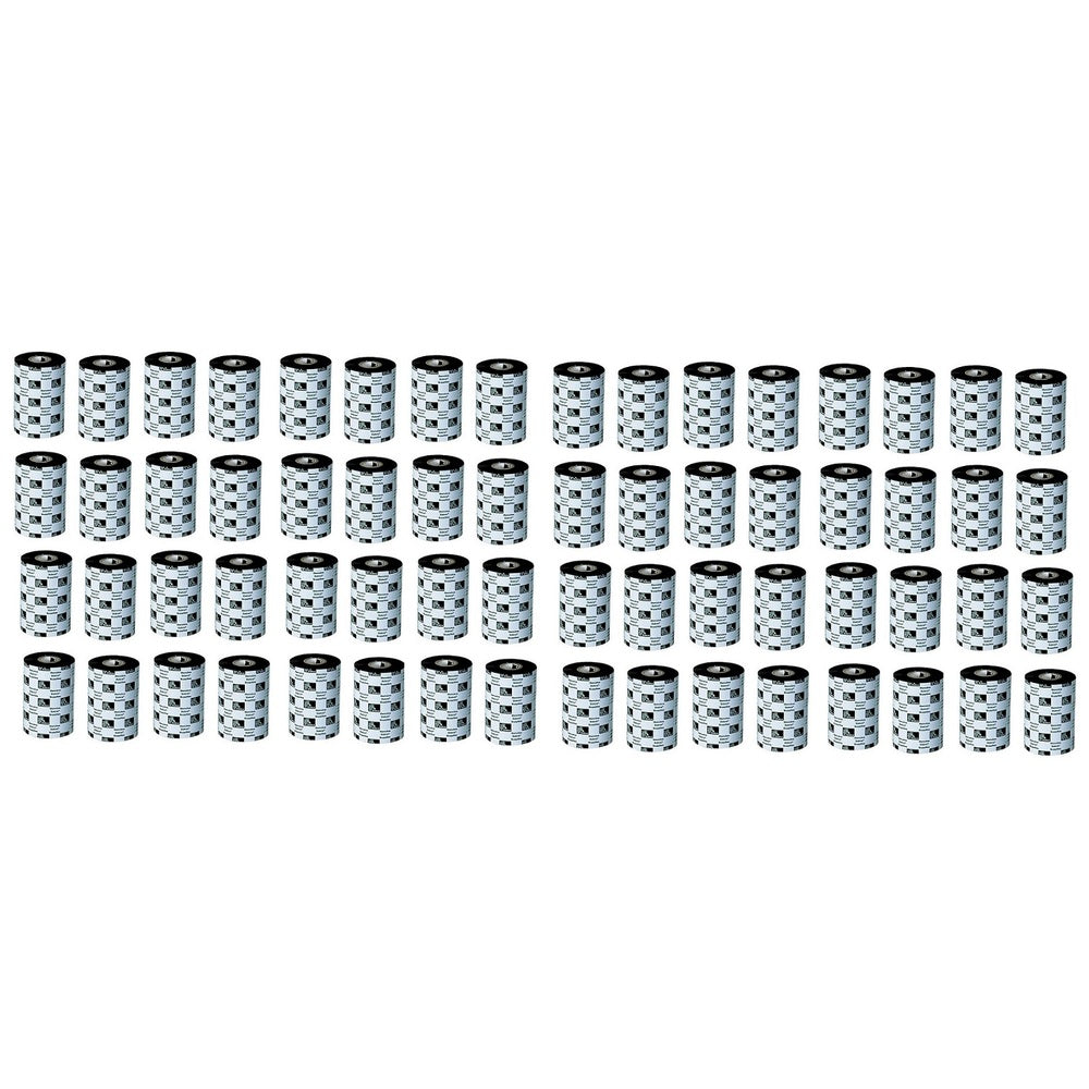 Zebra Black Thermal Transfer Ribbon 4.33x244 48-Rolls 48-Pack 06200GS11007