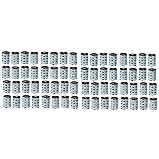 Zebra Black Thermal Transfer Ribbon 4.33x244 48-Rolls 48-Pack 06200GS11007