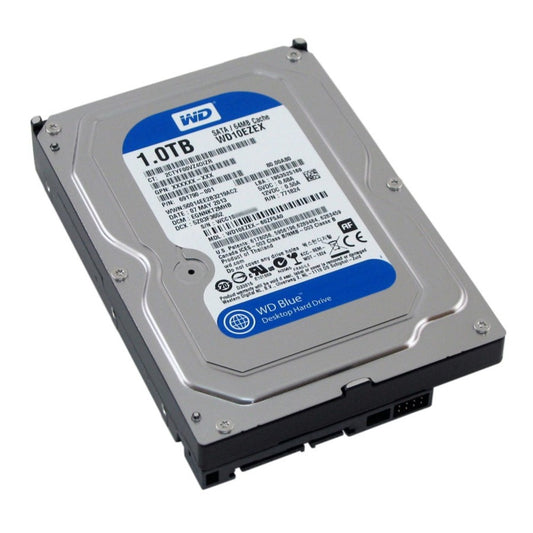 1TB Western Digital Caviar Blue SATA3 7200RPM 64MB Hard Drive 3.5in WD10EZEX