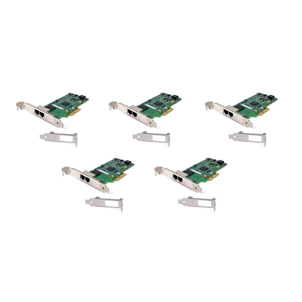 Intel I350-T2 PCI Express x4 2-Ports Internal Ethernet Server Adapter I350T2V2BLK-5-Pack