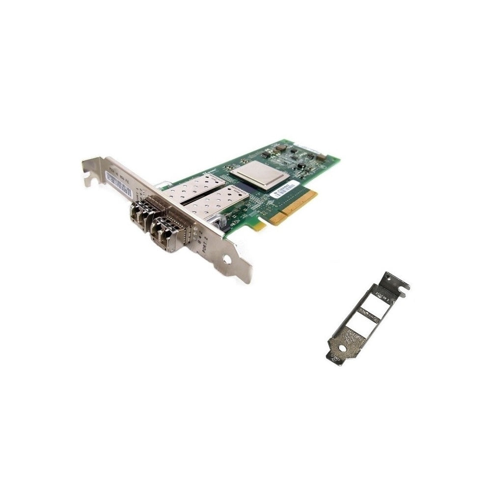 Dell QLogic 342-3548 SANblade 8GB Dual Port Fibre PCI-E QLE2562-DEL w/ Transceivers