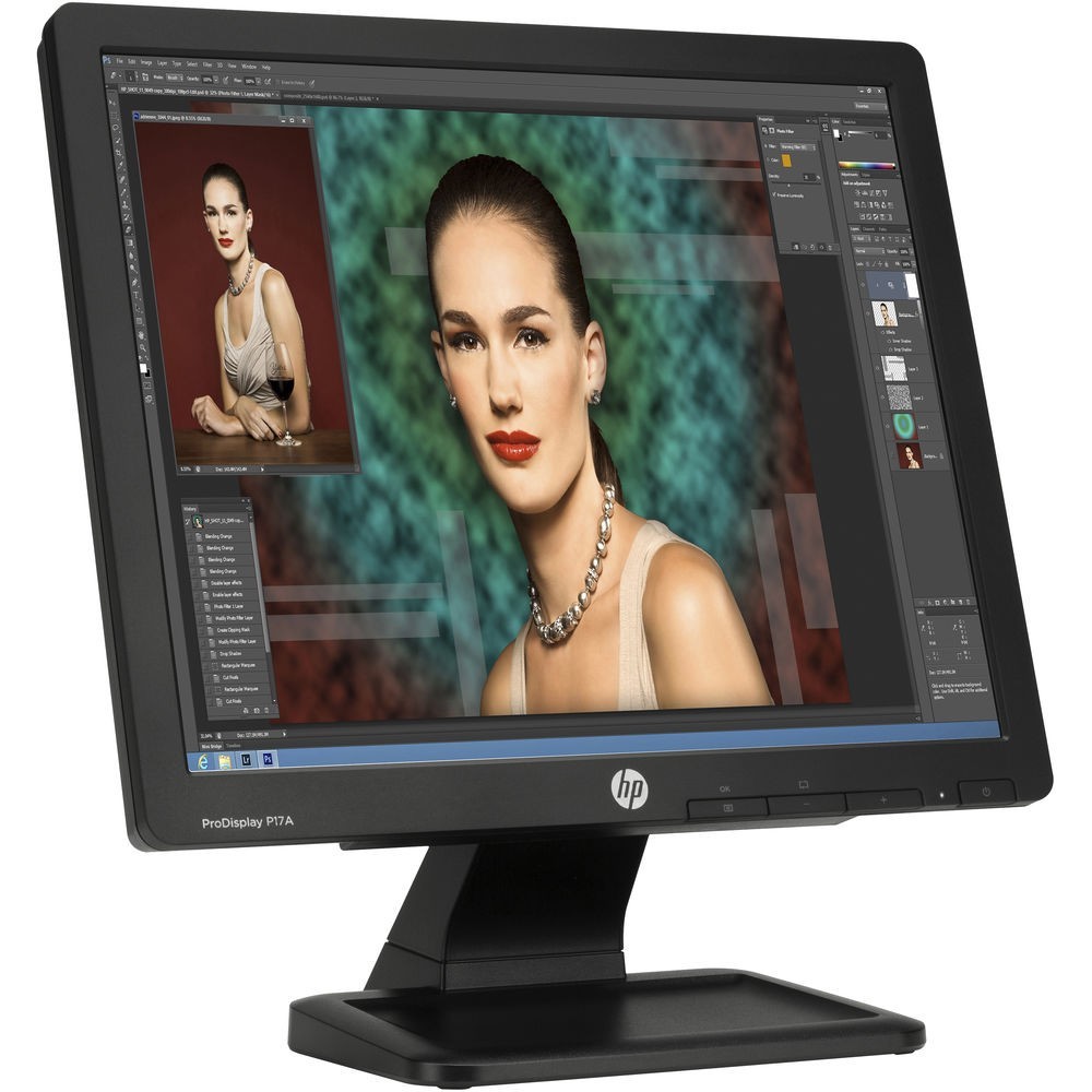 17 HP F4M97A8#ABA Prodisplay P17A 1280x1024 VGA Square LED Monitor