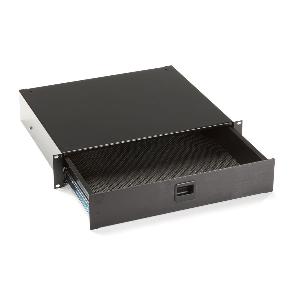 Black Box RackMount Media Storage Drawer 19 2U Black RMMT17