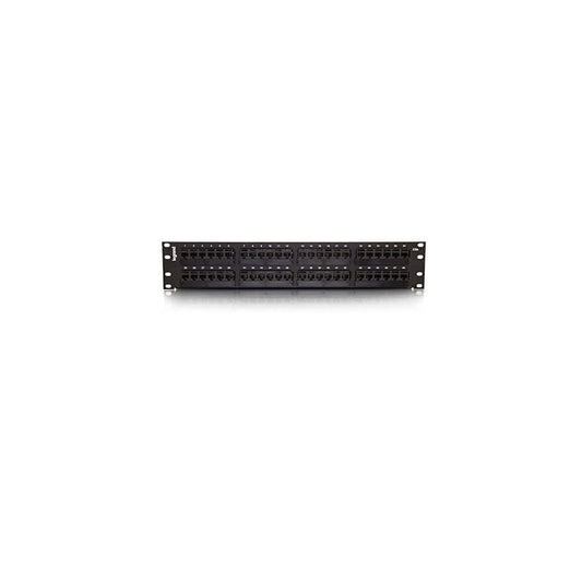 C2G 37198 48-Ports Cat5E 110 Type Patch Panel Black 37198